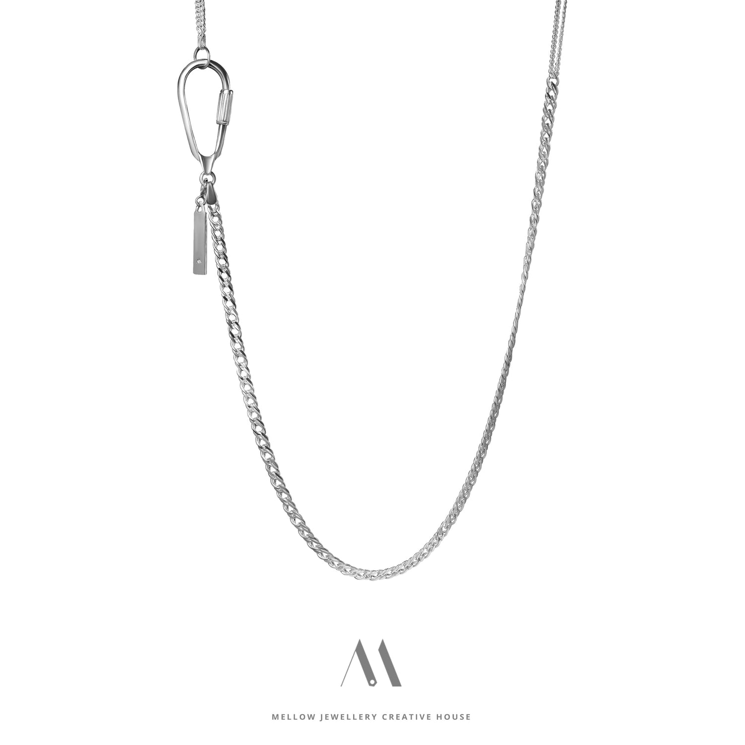 Sterling silver necklace N4/SiE90 - Mellow Jewellery Creative House
