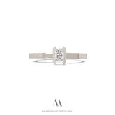 14k solid white gold Diamonds ring CMR/245 - Mellow Jewellery Creative House
