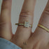 14k solid white gold Diamonds ring CMR/245 - Mellow Jewellery Creative House