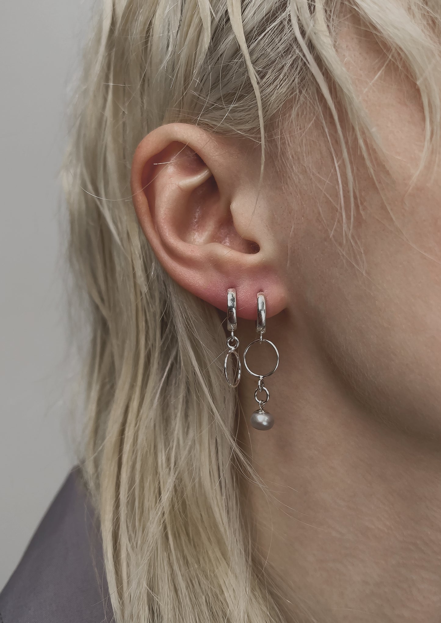 Sterling silver earrings E3/SS24