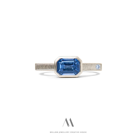 Custom Sapphire Diamonds ring CMR/117