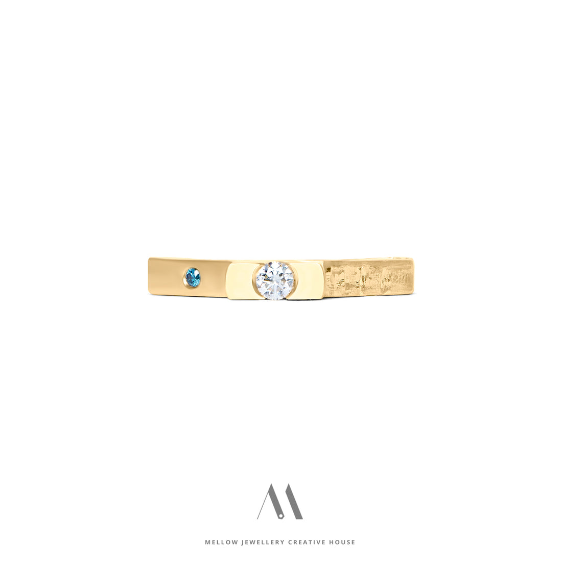 14k solid yellow gold Diamonds ring CMR/174