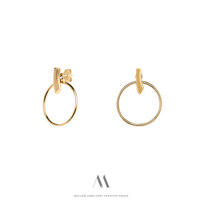 Solid gold earrings E3/Au16