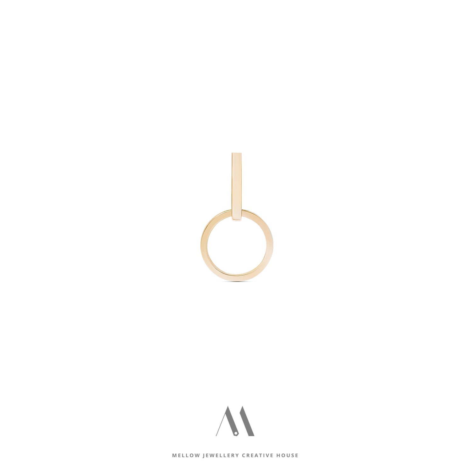 Solid gold earring E3/Au46