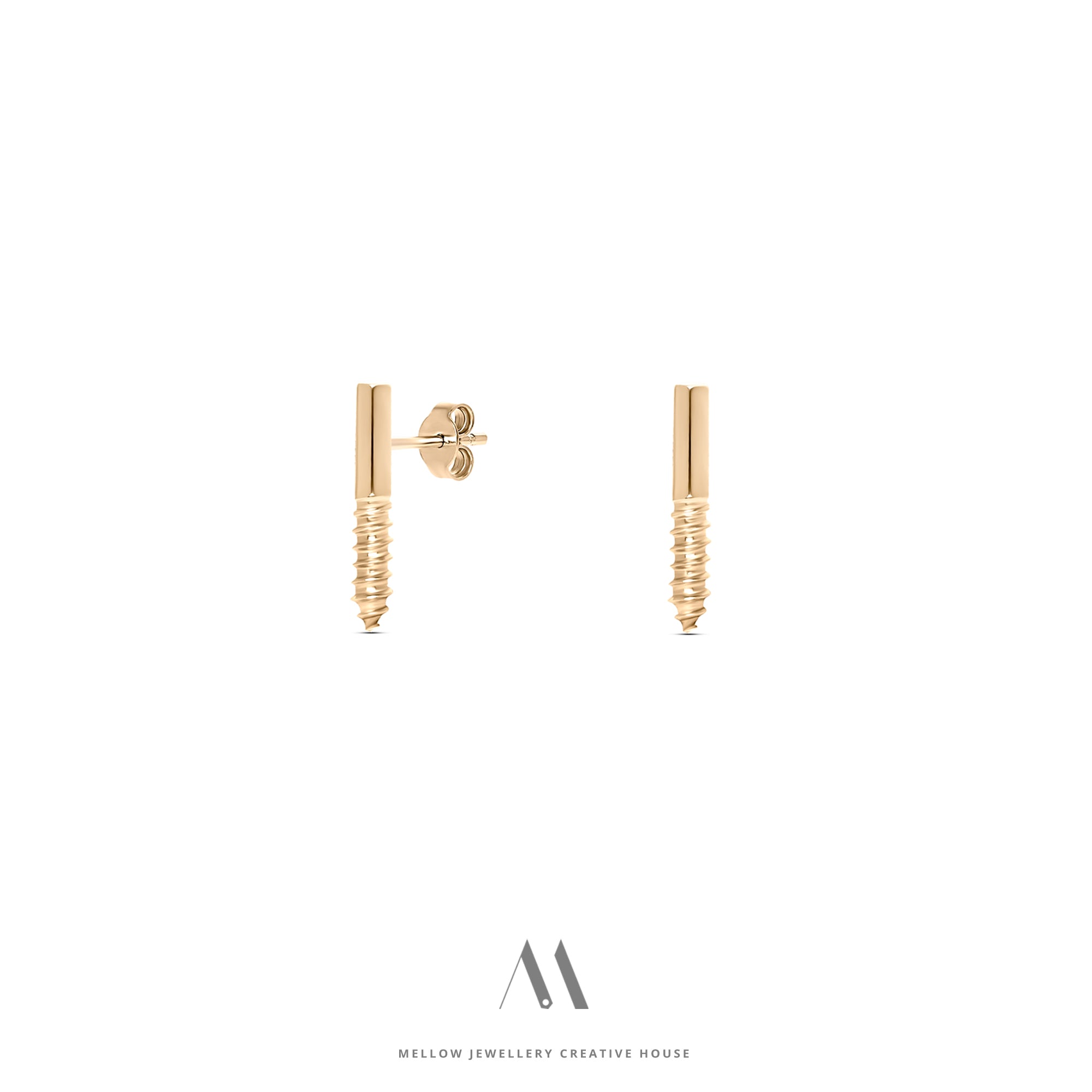 Solid gold earring E3/Au47