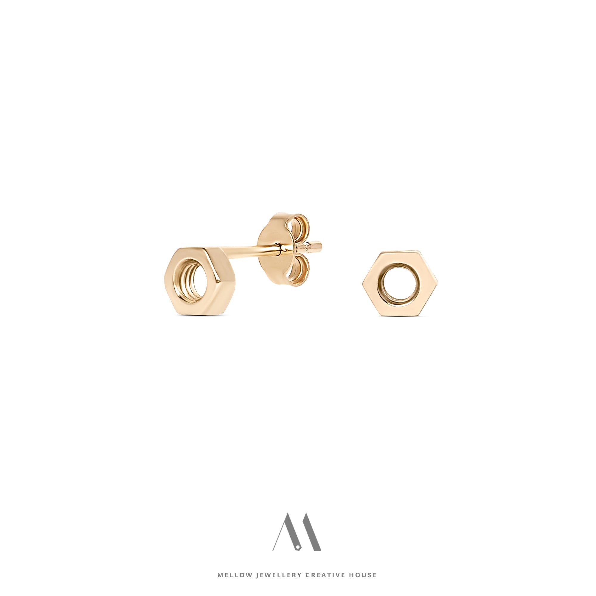 Solid gold earring E3/Au50