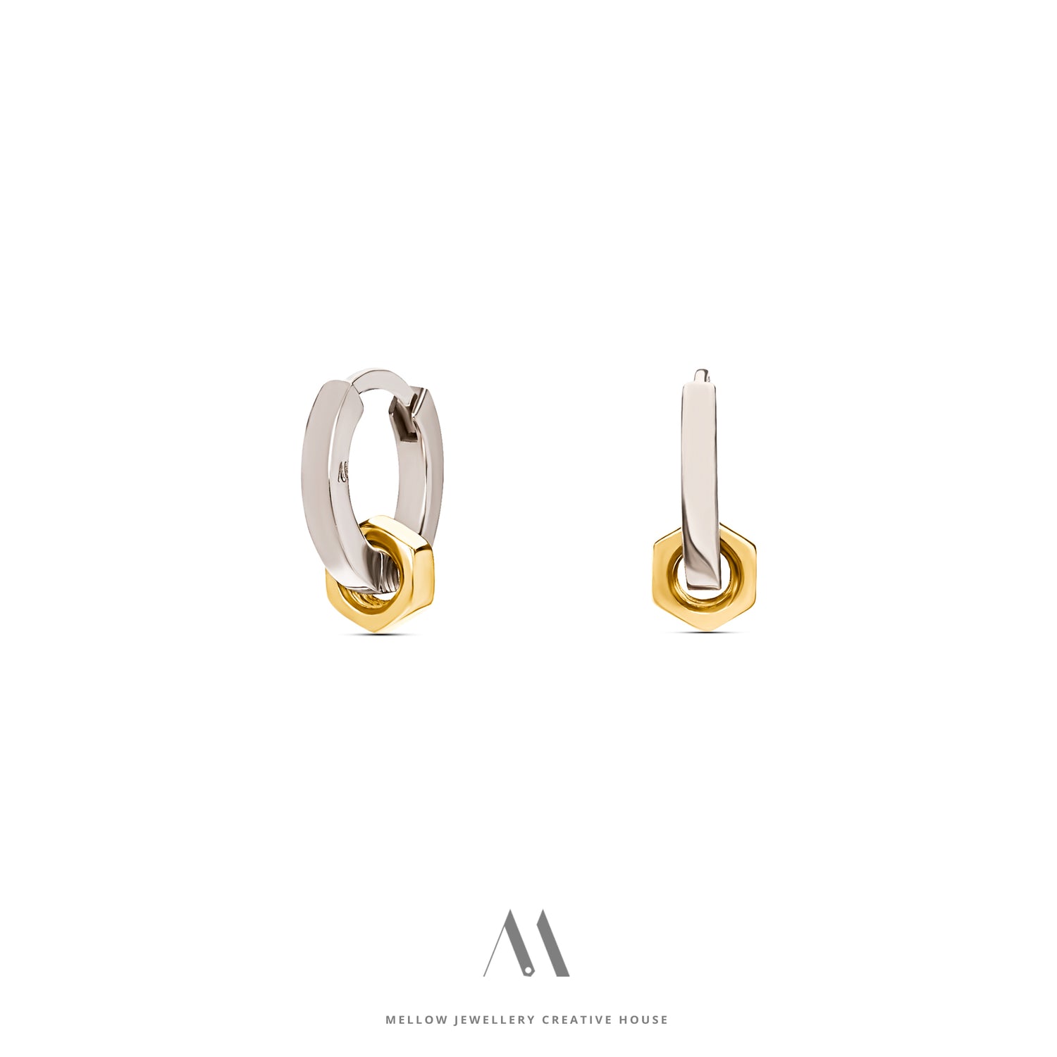 Solid gold earrings E3/Au58