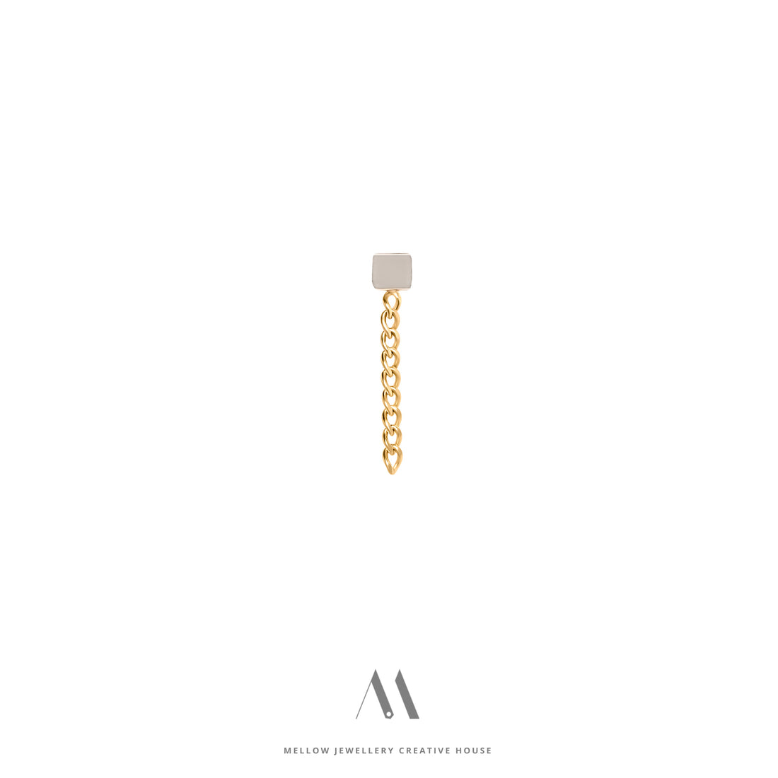 Solid gold earring E3/Au62