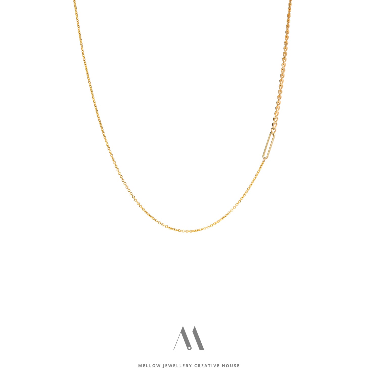 14k solid gold necklace N4/Au50