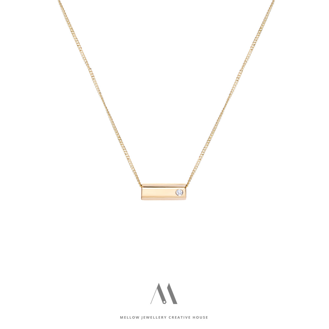 14k solid gold necklace N4/AuD32