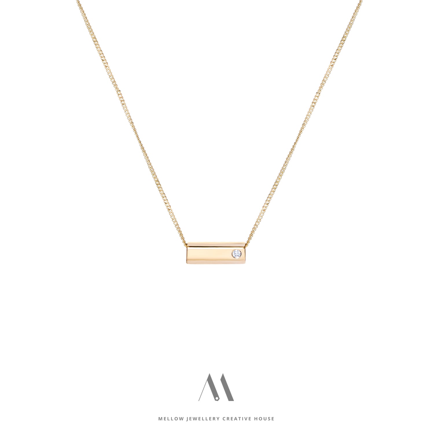 14k solid gold necklace N4/AuD32