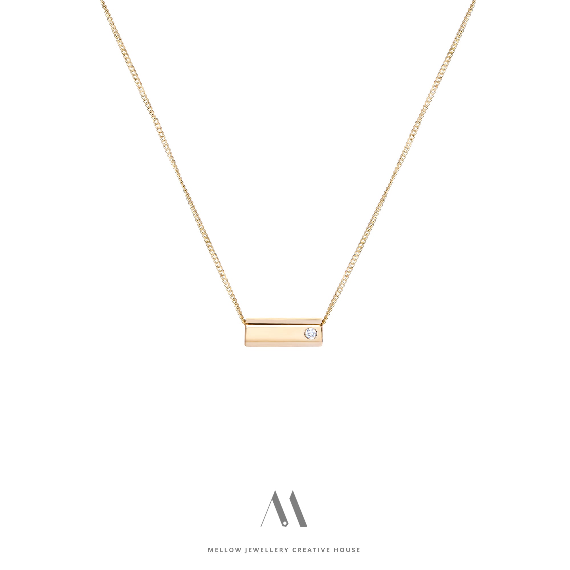 14k solid gold necklace N4/AuD32