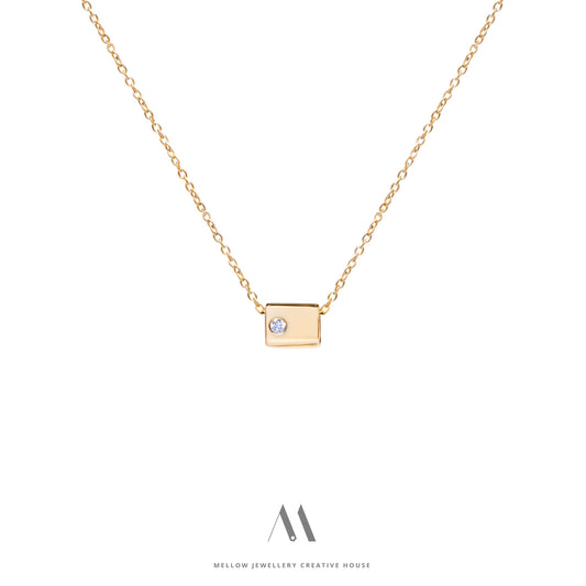 14k solid gold necklace N4/AuD33