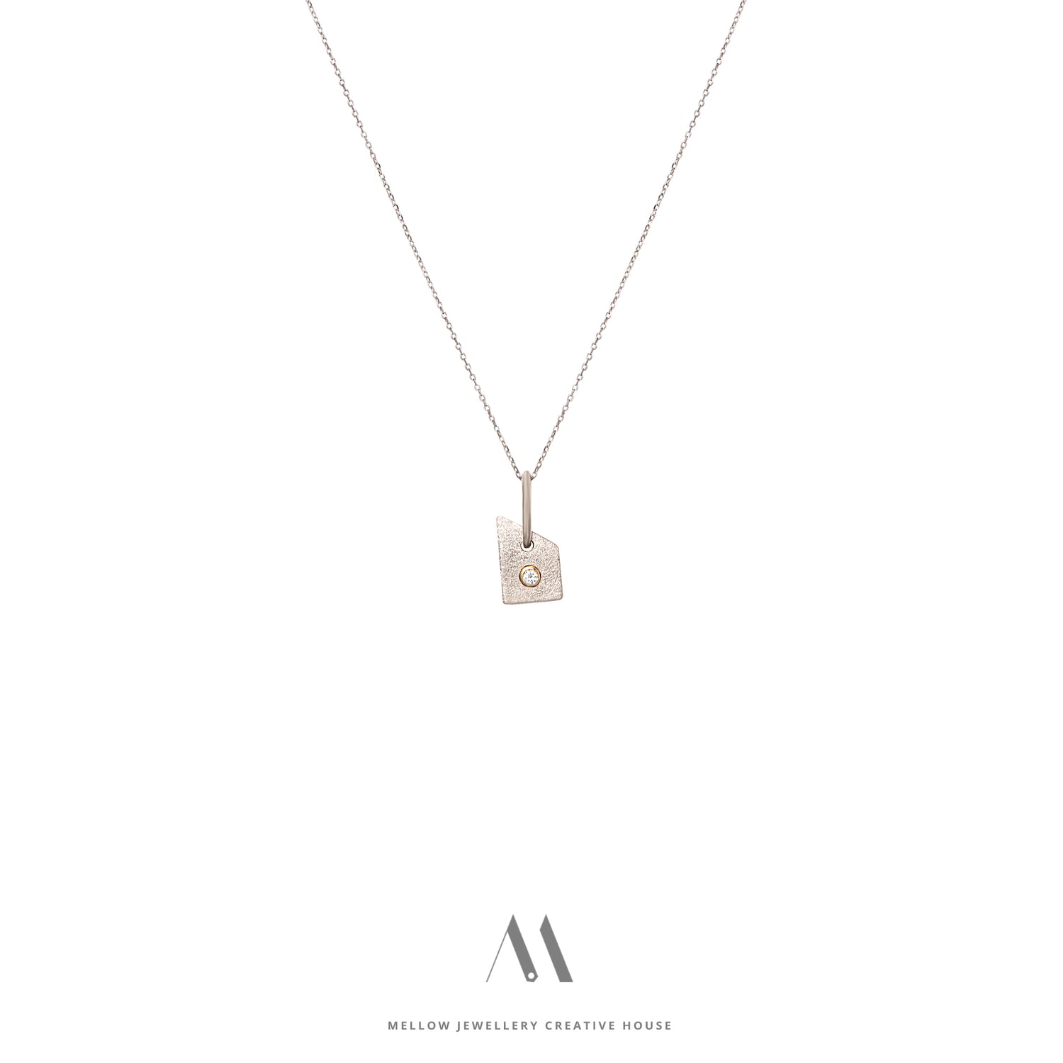 14k solid gold Diamonds necklace N4/AuD42