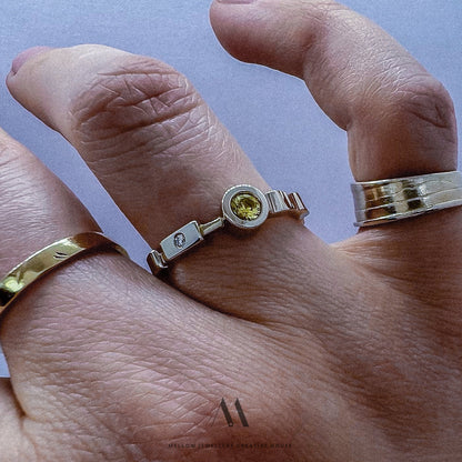 Custom Saphire and Diamond ring CMR/89 - Mellow Jewellery Creative House