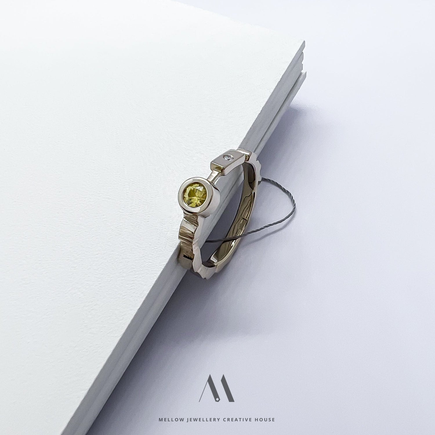 Custom Saphire and Diamond ring CMR/89 - Mellow Jewellery Creative House