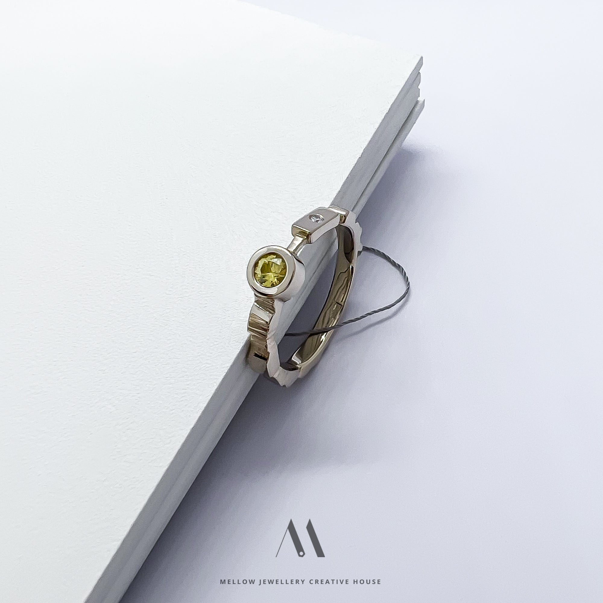 Custom Saphire and Diamond ring CMR/89 - Mellow Jewellery Creative House