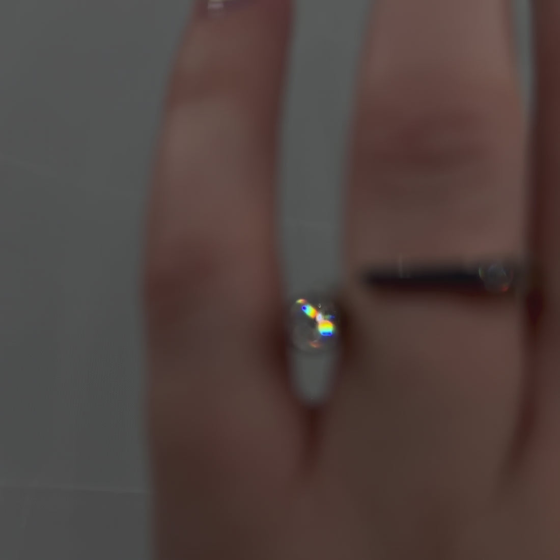14k solid white gold Diamonds ring CMR/250