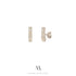 Solid gold Diamonds earrings E3/Au87 - Mellow Jewellery Creative House