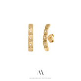 Solid gold Diamonds earrings E3/Au88 - Mellow Jewellery Creative House