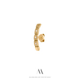 Solid gold Diamonds earrings E3/Au88 - Mellow Jewellery Creative House