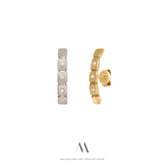 Solid gold Diamonds earrings E3/Au88 - Mellow Jewellery Creative House