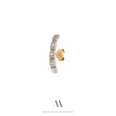 Solid gold Diamonds earrings E3/Au88 - Mellow Jewellery Creative House