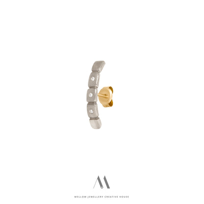 Solid gold Diamonds earrings E3/Au88 - Mellow Jewellery Creative House