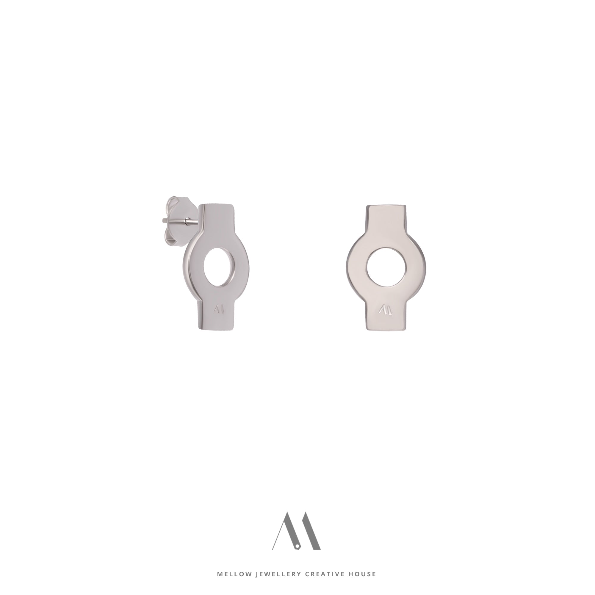 Solid gold earrings E3/Au82 - Mellow Jewellery Creative House
