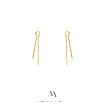 Solid gold earrings E3/Au85 - Mellow Jewellery Creative House