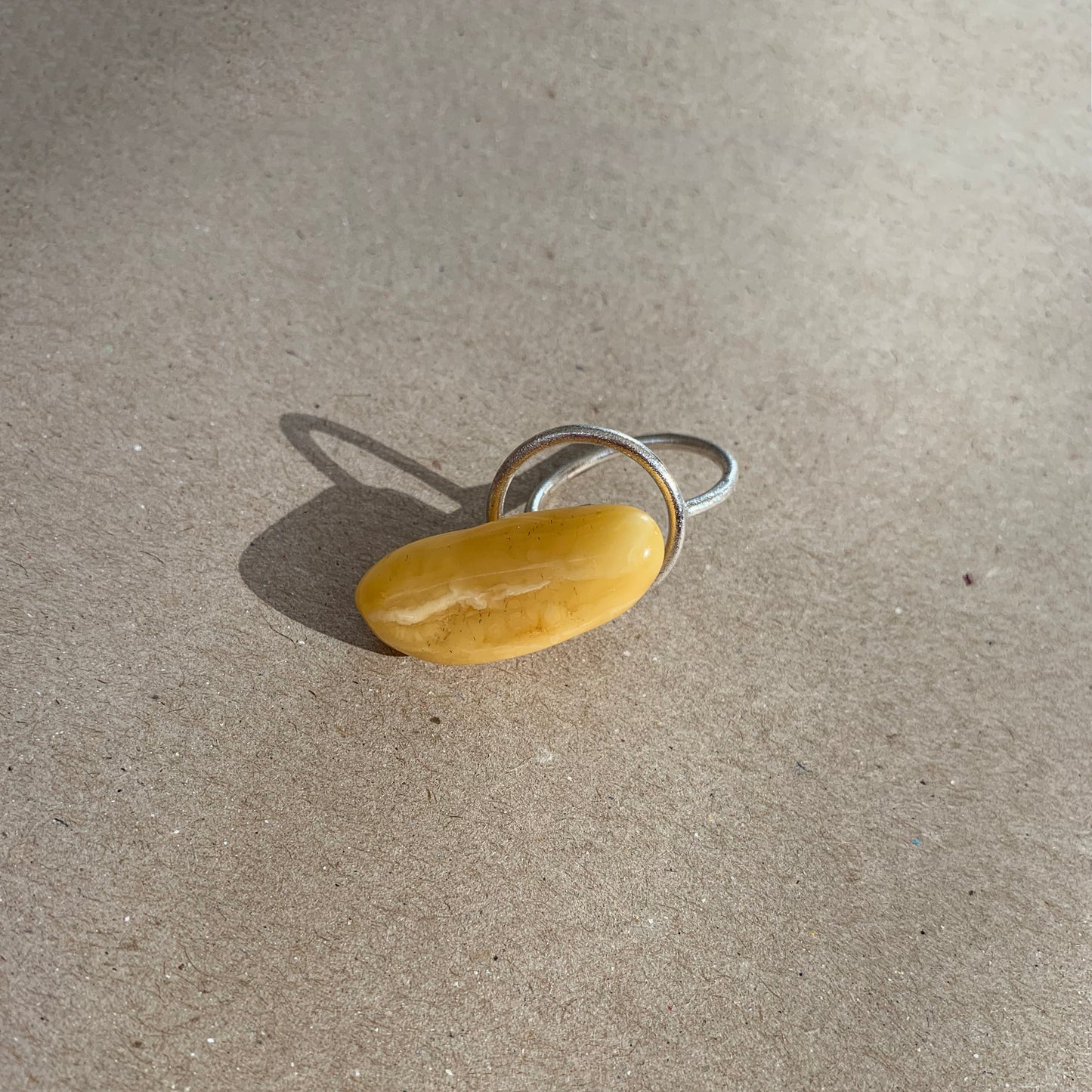 Baltic Amber sterling silver ring R5/A03