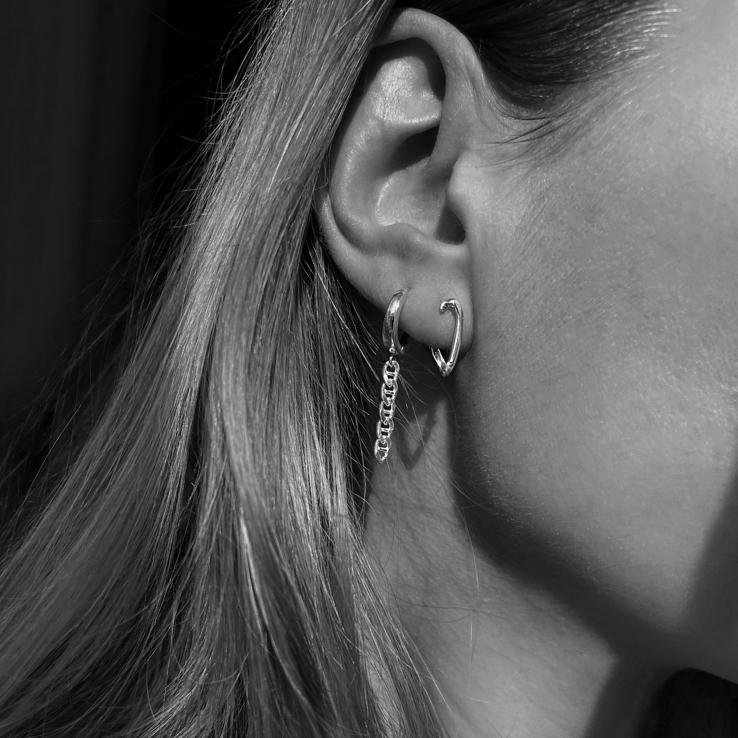 Sterling silver statement earrings E3/SiE156