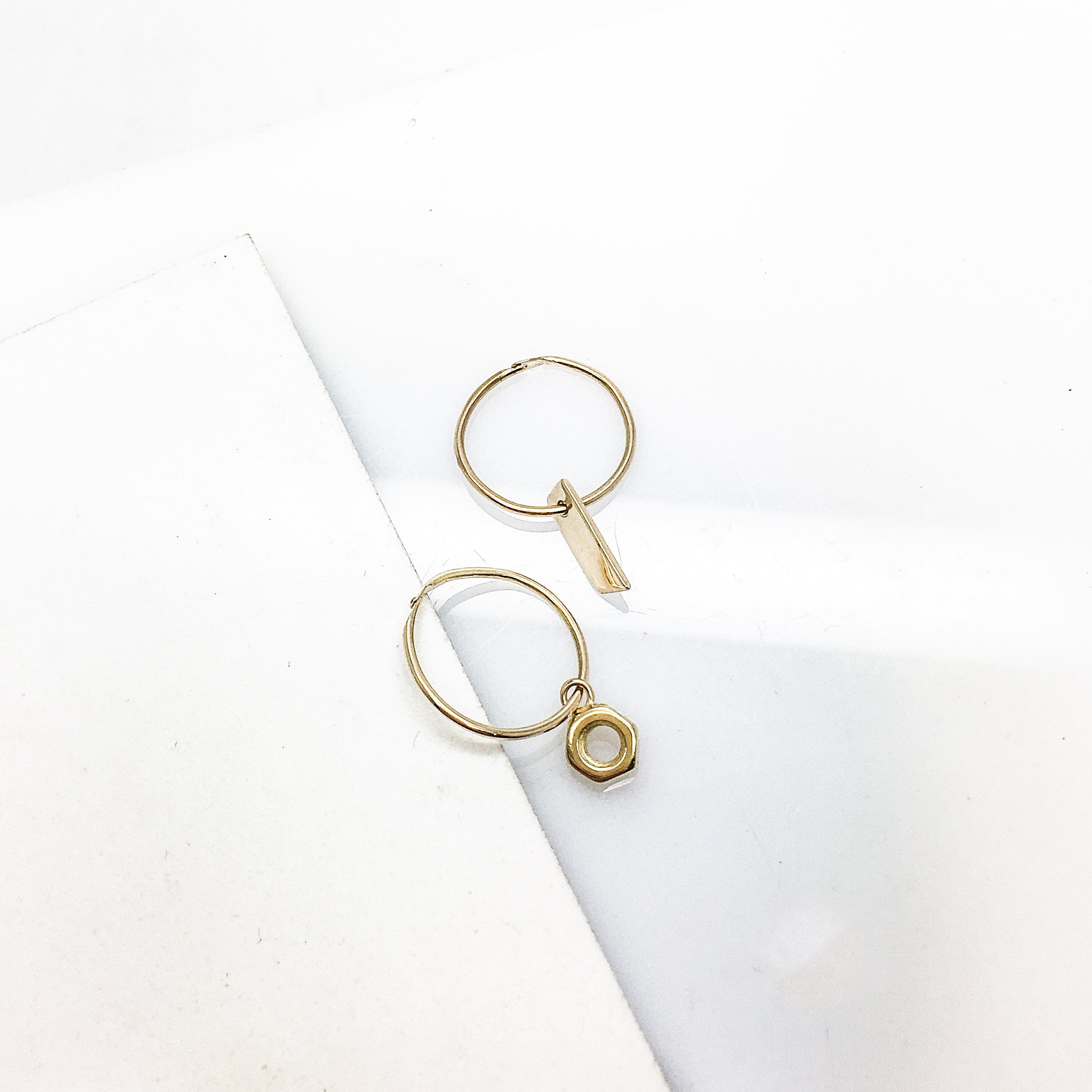 Heart and Swirl with Crown Custom XOXO Gold Hoop Earrings and a Name N –  Mirror Mania Store