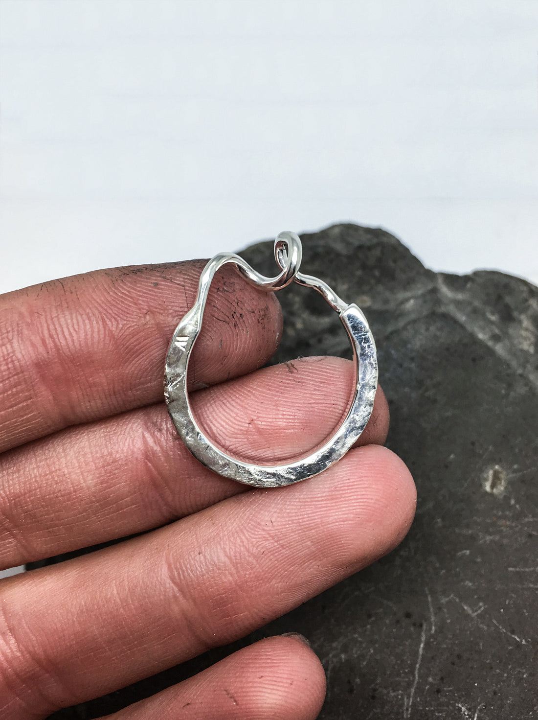 contemporary sterling silver ring