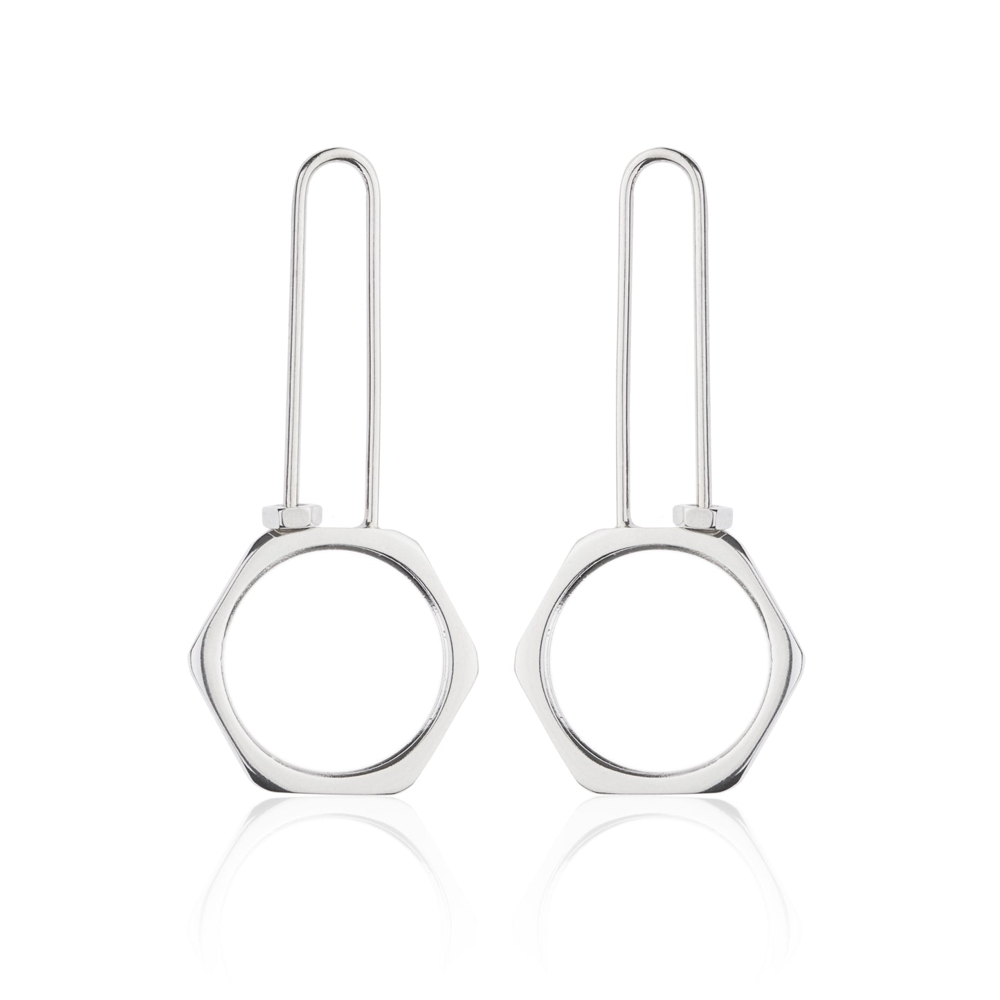 Sterling silver handmade concept jewellery earrings