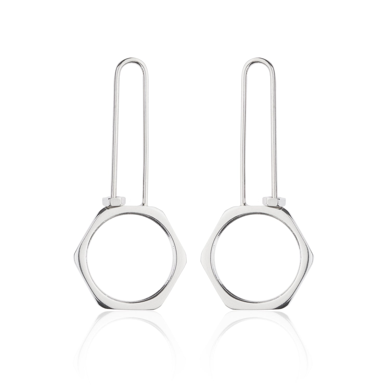 Sterling silver handmade concept jewellery earrings