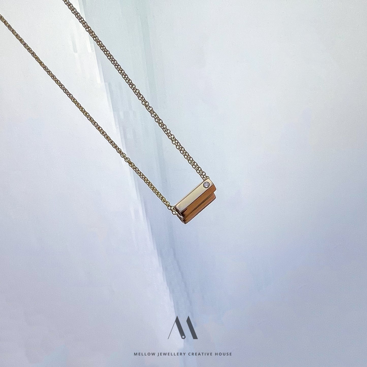 14k solid gold necklace N4/AuD32