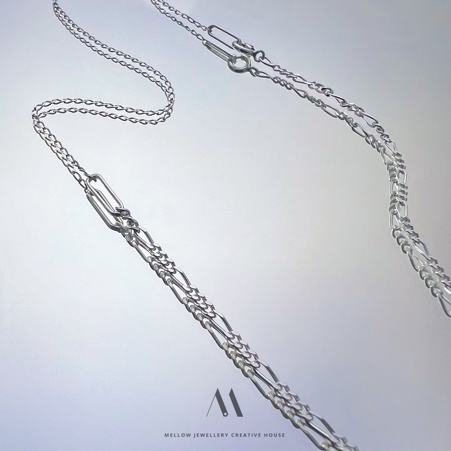 Sterling silver statement necklace N4/SiE54