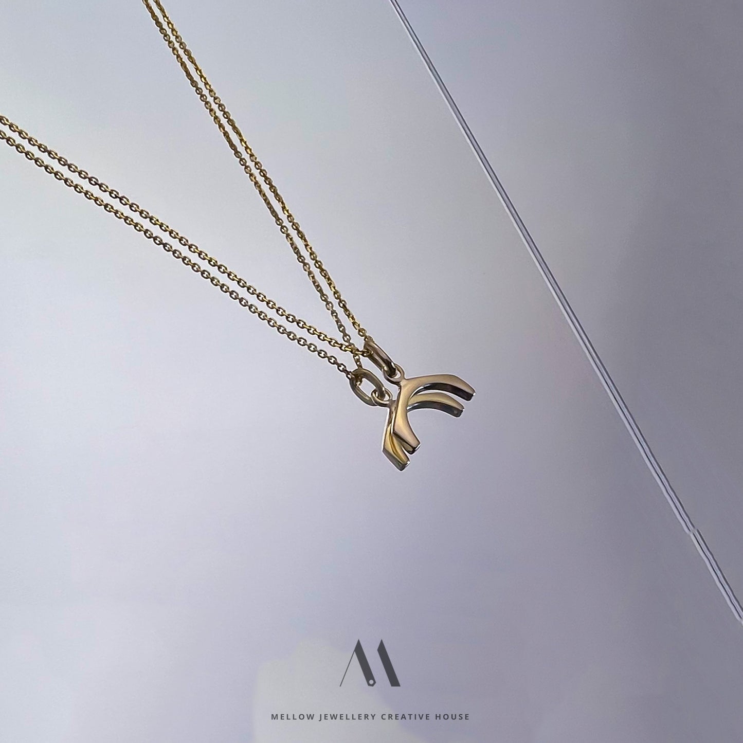 14k solid gold necklace N4/Au018