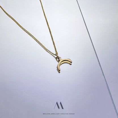 14k solid gold necklace N4/Au018