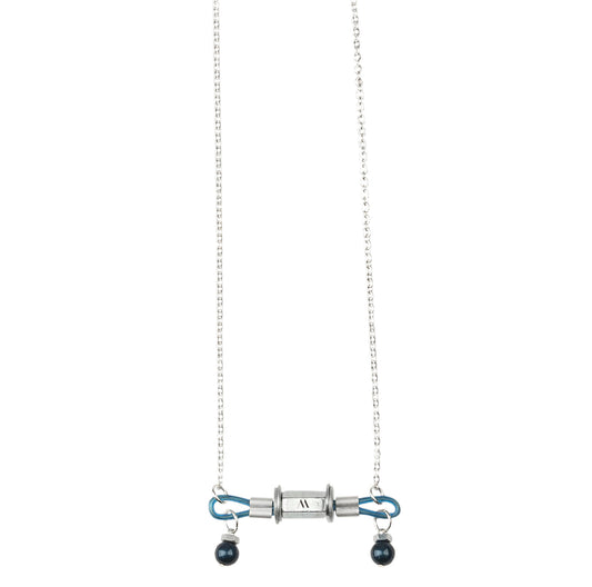 contemporary jewelry pendant with swarovski pearls