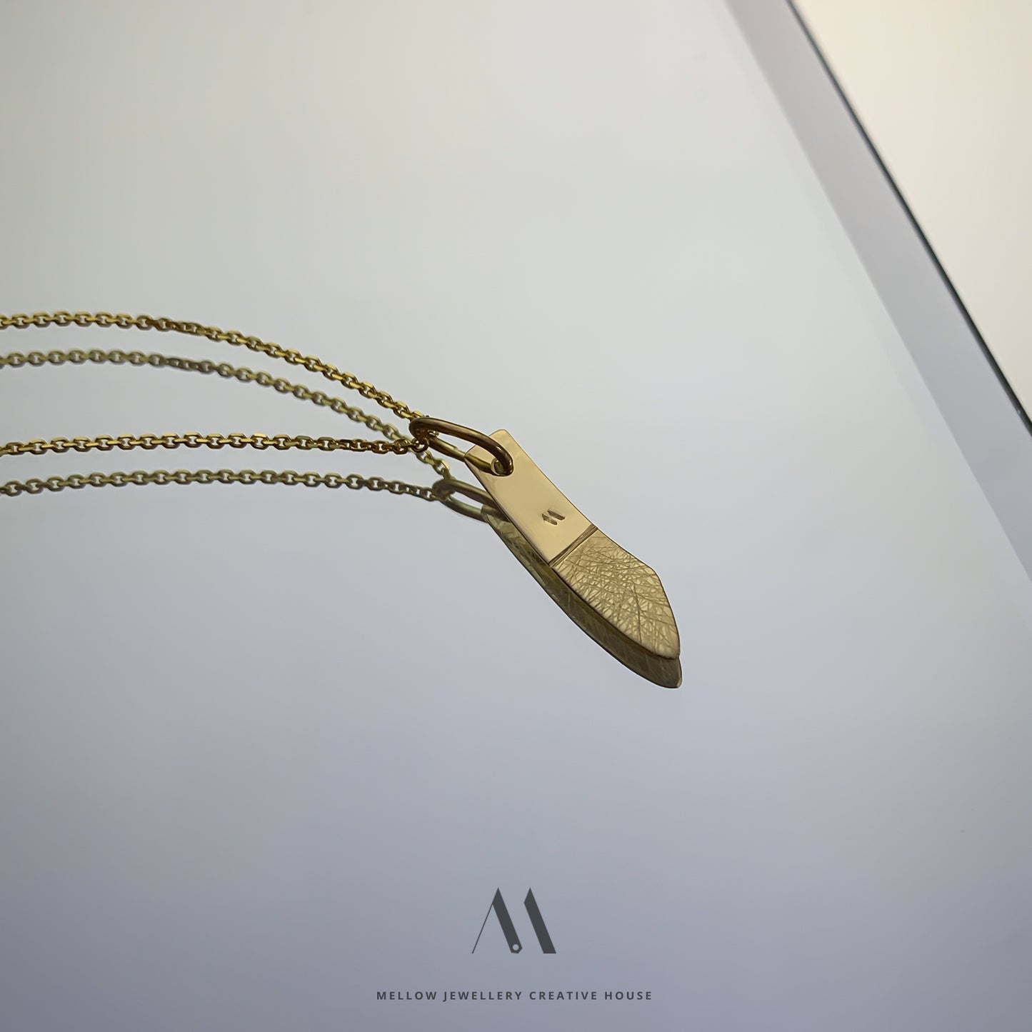14k solid gold necklace N4/Au017