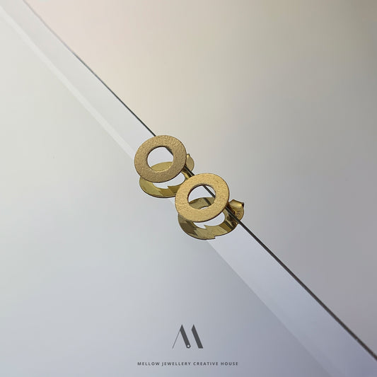 14k Solid gold earrings E3/Au09