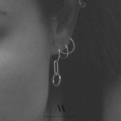 Sterling silver basic earrings E3/SiB004