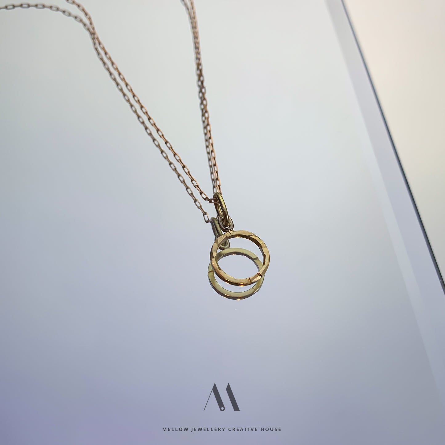 14k solid gold necklace N4/Au014