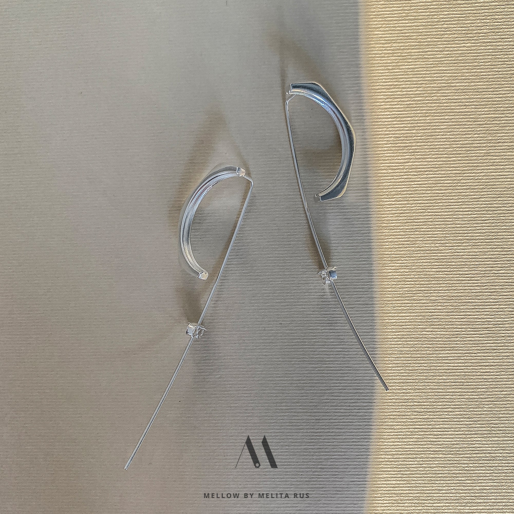 Sterling silver Statement Earrings E3/Si17 - Mellow Jewellery Creative House
