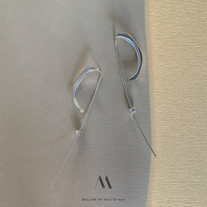 Sterling silver Statement Earrings E3/Si17 - Mellow Jewellery Creative House