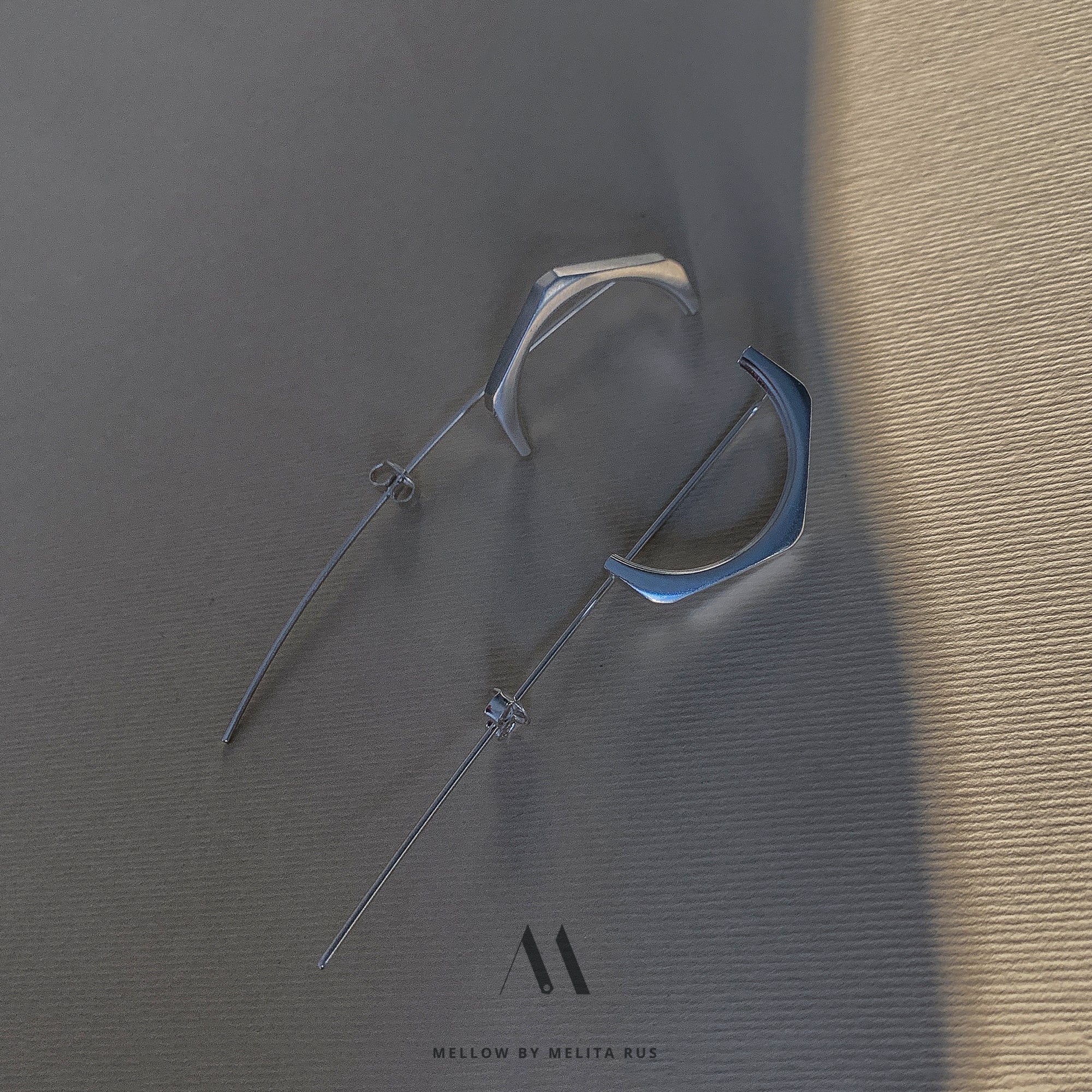 Sterling silver Statement Earrings E3/Si17 - Mellow Jewellery Creative House