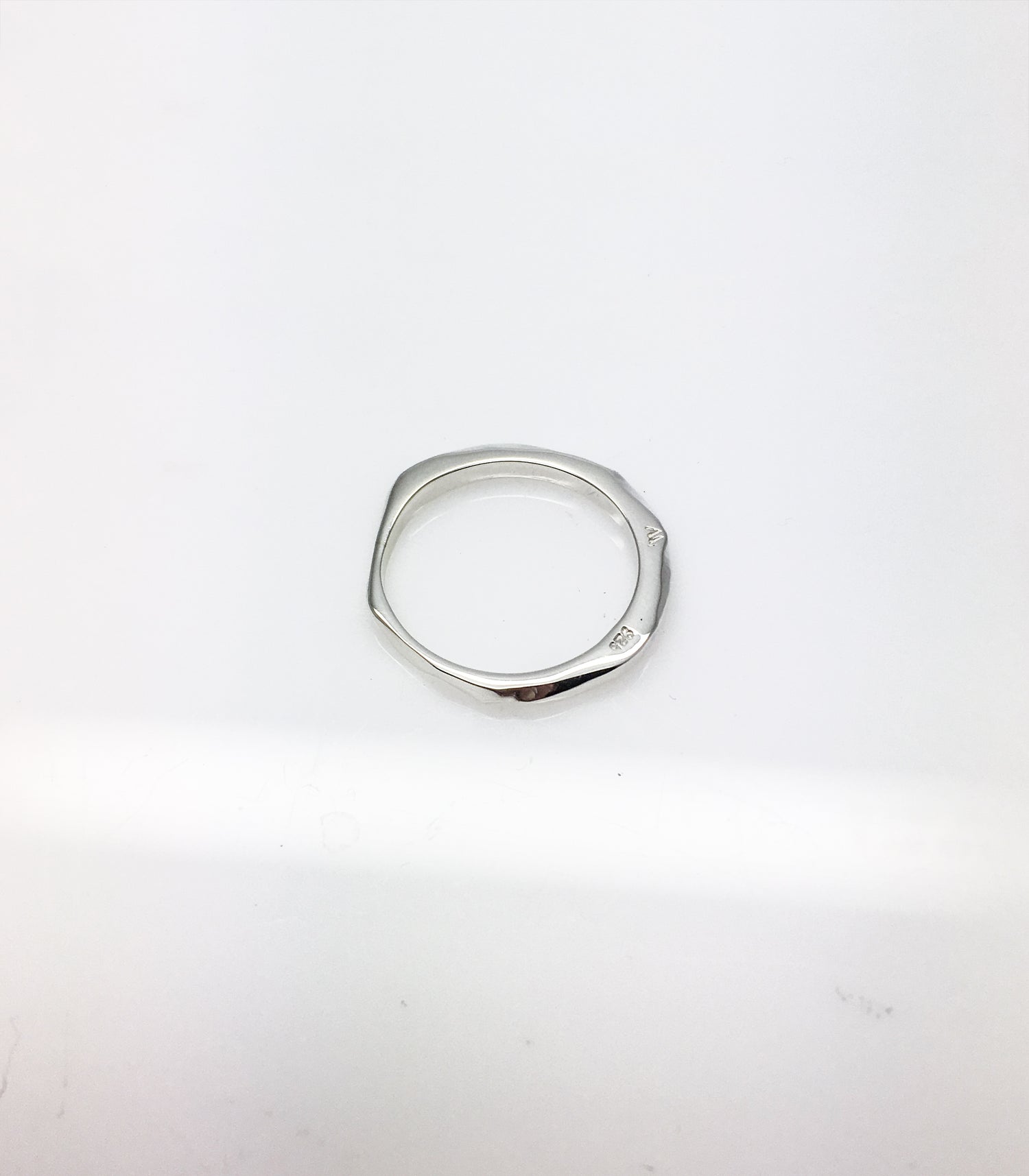 contemporary silver ring