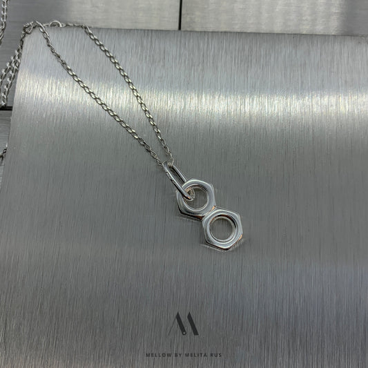 Unisex sterling silver necklace N4/SiEV6